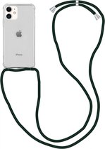 Hoesje Back Cover met Koord Zwart Geschikt voor Apple iPhone 12 / 12 Pro