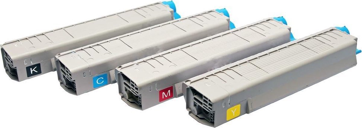 Toner cartridge / Alternatief voordeel paket OKI C8600 zwart, rood, geel, blauw | Oki C8600CDTN/ C8800CDTN
