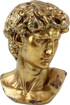 Beeld Buste David - goud - H 60 cm