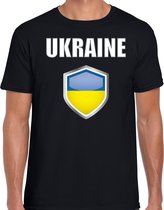 Oekraine landen t-shirt zwart heren - Oekraiense landen shirt / kleding - EK / WK / Olympische spelen Ukraine outfit S