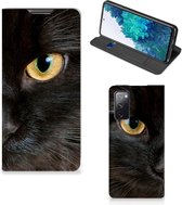 Beschermhoesje Geschikt voor Samsung Galaxy S20 FE Telefoonhoesje Zwarte Kat
