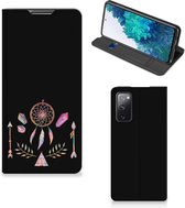 Book Style Case Geschikt voor Samsung Galaxy S20 FE Smartphone Hoesje Boho Dreamcatcher