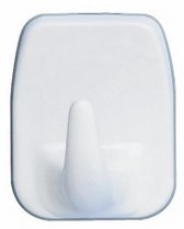 Wenko Wandhaken Vierkant 4 X 5 Cm Abs Wit 2 Stuks