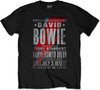 David Bowie - Hammersmith Odeon Heren T-shirt - S - Zwart