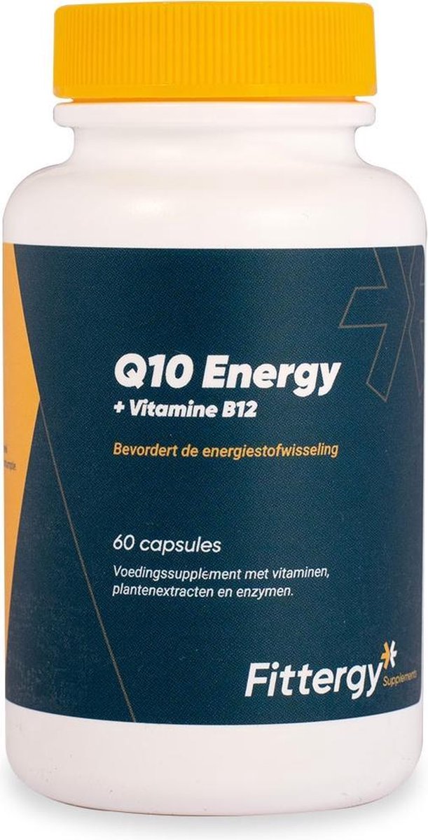 Fittergy Supplements - Co-enzym Q10 30 mg met Vitamine B12 - 60 capsules - Anti-oxidanten - vegan - voedingssupplement