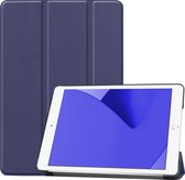 Hoes Geschikt voor iPad 10.2 2019/2020 Hoes Luxe Hoesje Book Case - Hoesje Geschikt voor iPad 7/8 Hoes Cover - Donkerblauw