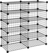 Nancy's Vakkenkast 10 Stuks - Kasten Opbergkasten - Opbergbox 87 x 32 x 88 cm