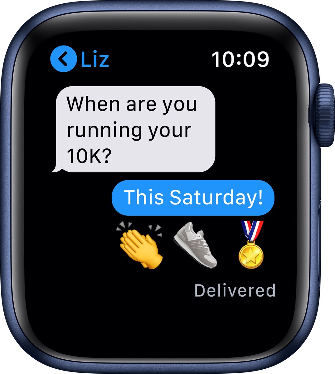 Apple Watch Series 6 - 44 mm - Blauw | bol.com