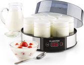 Melkweg yoghurtmaker 7x190 ml glas timer 14h rvs