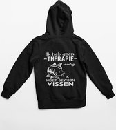 Ik heb geen therapie nodig ik moet gewoon vissen Karper hoodie man maat S