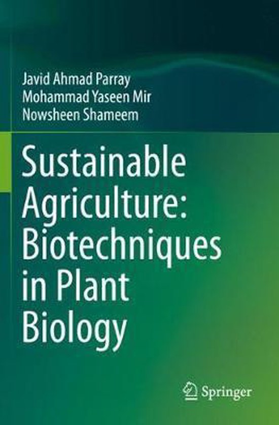 Sustainable Agriculture Biotechniques in Plant Biology - cover