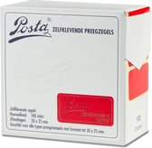 Zegeletiketten | rood | 50x25mm