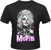 Misfits Heren Tshirt -L- Original Misfit Zwart