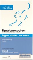 Flea Free Fipralone spot-on hond 2 tot 10 kg - 3 pipet