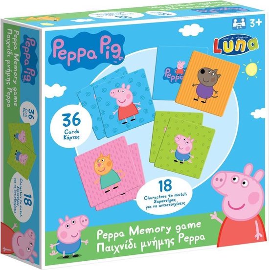 Afbeelding van het spel Luna Memoryspel Peppa Pig Junior 36-delig