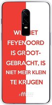 OnePlus 6 Hoesje Transparant TPU Case - Feyenoord - Grootgebracht