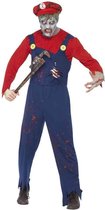 "Verkleedkostuum zombie loodgieter voor heren Halloween kleding - Verkleedkleding - Medium"