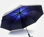 Paraplu sterrenhemel - zwart met blauw - Starry sky