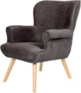 Trendy doorgestikte fauteuil in Scandinavische stijl