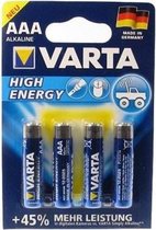 Varta High Energy AAA Wegwerpbatterij Alkaline