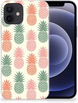 Siliconen Hoesje iPhone 12 | 12 Pro (6.1") GSM Hoesje Ananas