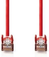 Nedis CAT5e-Kabel | SF/UTP | RJ45 Male | RJ45 Male | 0.30 m | Rond | PVC | Rood | Polybag