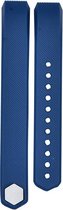 watchbands-shop.nl Bracelet en Siliconen - Fitbit Alta (HR) - Bleu foncé - Grand