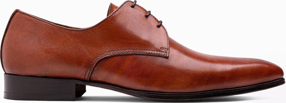 Paulo Bellini Lucca Heren Geklede Veterschoenen Cognac