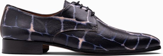 Paulo Bellini Dress Shoe Carbonia Leather Blue/Beige