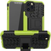 Rugged Kickstand Back Cover - iPhone 12 / 12 Pro Hoesje - Groen