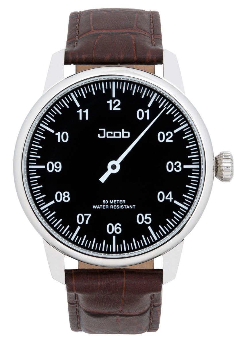 Jcob Einzeiger JCW002-LS01 zwart herenhorloge