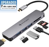 Fitfort type-c hub Pro - dock / splitter - 1x HDMI / 3x USB / SD-kaart / Micro SD-kaart