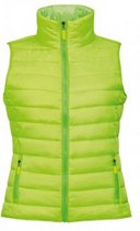 SOLS Vrouwen/dames Golfkussen Gewatteerde Waterafstotende Bodywarmer/Gilet (Neon Lime)