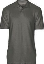 Gildan Softstyle Heren Korte Mouw Dubbel Pique-Pique Poloshirt (Houtskool)