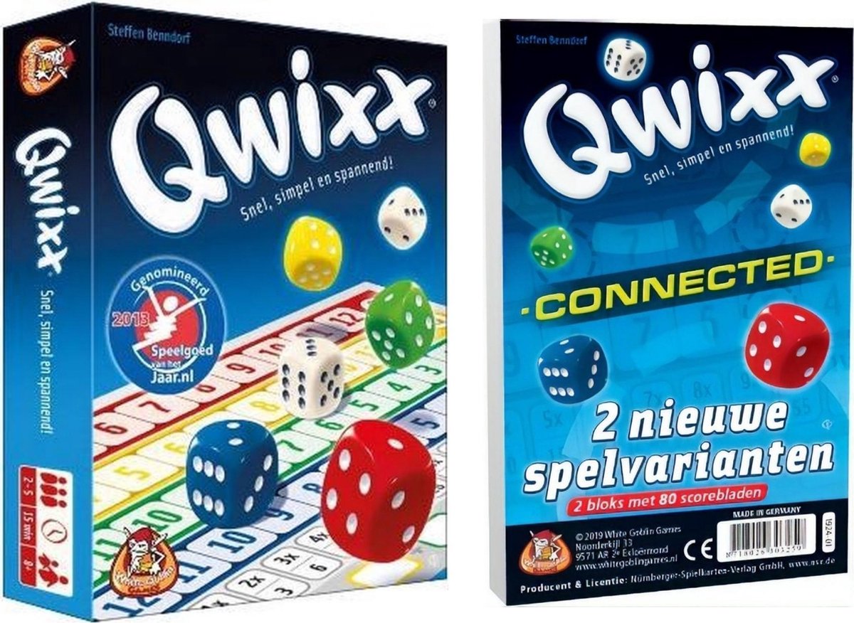 Spellenbundel - 2 stuks - Dobbelspel - Qwixx & Qwixx Connected