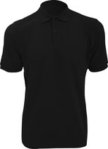 Russell Heren Ripple Collar & Manchet Poloshirt met korte mouwen (Zwart)