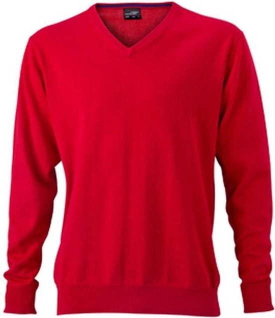 James and Nicholson Heren V-hals pullover (Rood)