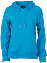 James and Nicholson Dames/dames Hooded Sweatshirt (Turquoise)