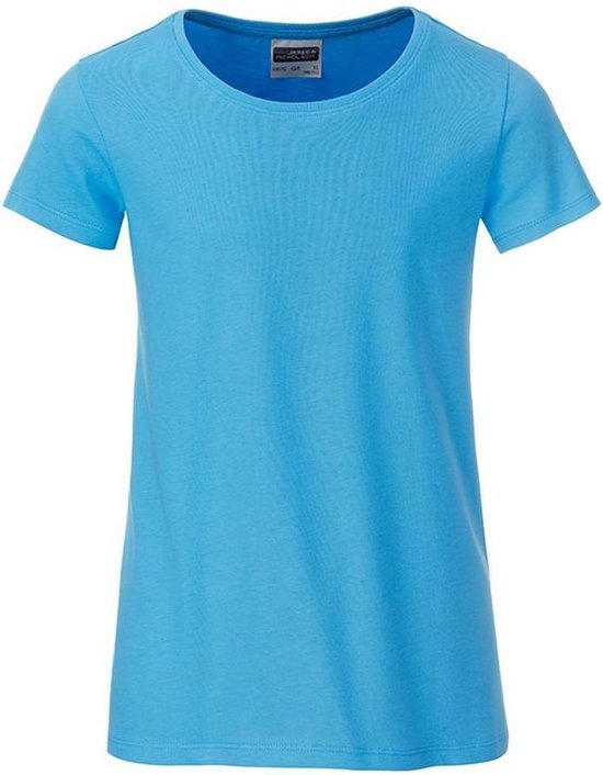 T-shirt Basic Filles James and Nicholson (bleu ciel)