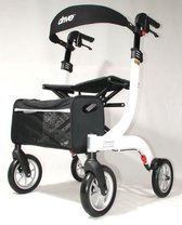 Lichtgewicht rollator Nitro Wit LARGE met ultra soft wielen