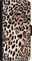 iPhone 12 bookcase leer hoesje - Luipaard print