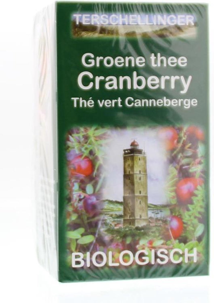 Terschellinger Groene thee cranberry bio (20st)