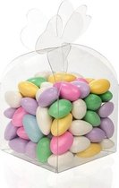 Plastiek Doosjes met Klavervorm bovenzijde 7x7x6cm (25 stuks) | Geschenkdoos