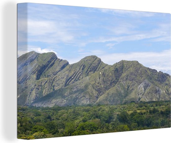 Canvas Schilderij Andes-berg in Colombia - 60x40 cm - Wanddecoratie