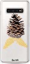 Casetastic Samsung Galaxy S10 Plus Hoesje - Softcover Hoesje met Design - Pinecone Print