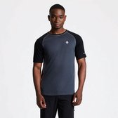 Dare2B Conflux Wool t-shirt voor heren comfortabele sporttop van stretchmateriaal, zwart