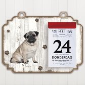 Scheurkalender 2022 Hond: MopsHond