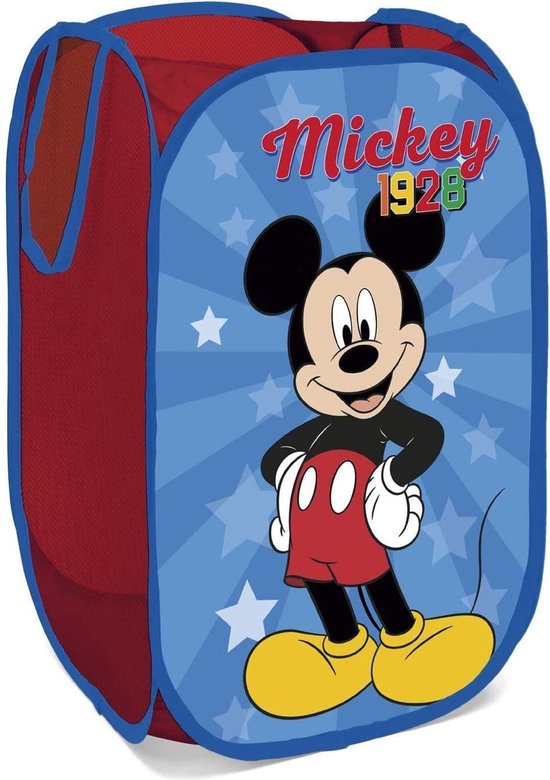Quagga moord grote Oceaan Disney Opbergmand Mickey Mouse 58 Cm Textiel Blauw/rood | bol.com