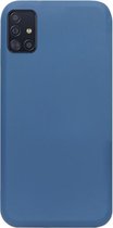 ADEL Premium Siliconen Back Cover Softcase Hoesje Geschikt voor Samsung Galaxy A51 - Blauw