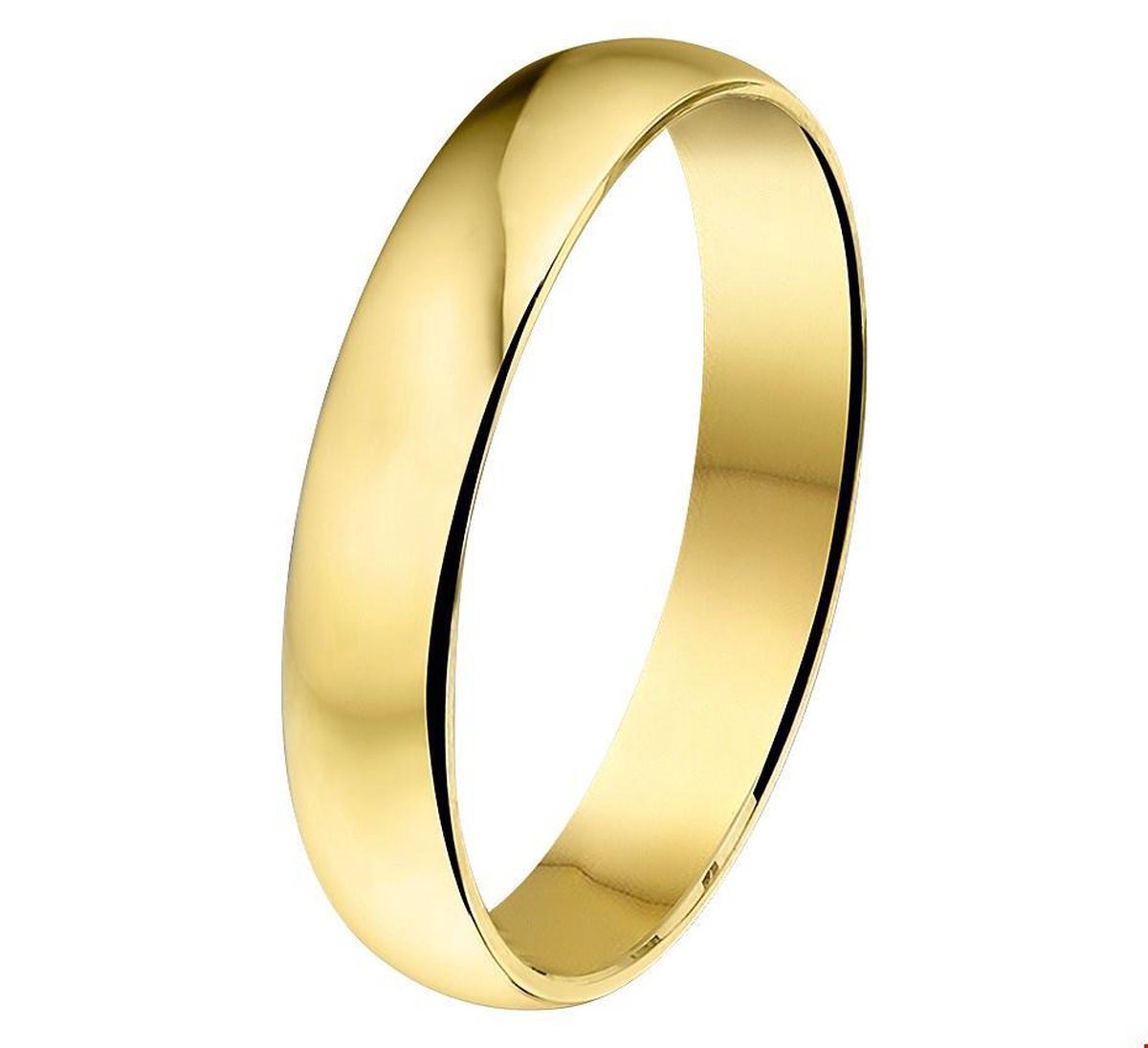 14K Geelgoud Ring A404 - 4 Mm Zonder Steen 4003657